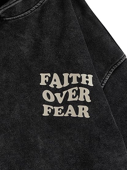 WDIRARA Men's Y2k Letter Graphic Distressed Long Sleeve Hoodie Vintage Hipster Loose Fit Hooded Sweatshirt